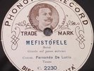 RARE 78 PHONOTYPE Mefistofele FERNANDO DE LUCIA 2230 VG-