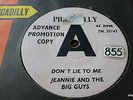 JEANIE AND THE BIG GUYS Don't Lie To Me / Boys uk PICCADILLY 1964 Demo PROMO