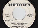 Motown Soul 45 - Choker Cambpell - Come See About Me - Motown - mp3 - promo