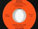 Power Pop 45 FULL HOUSE Forget That Girl/True Love on Ward VG++