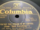 RUTH ETTING 78rpm Youre Cream In My Coffee 2 Know U Is To Love U COLUMBIA 1707 M