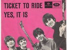 BEATLES Ticket To Ride RARE Denmark 45 SUPERB COND unique danish p/s HEAR