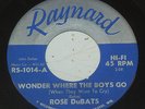 Rose DuBats 45 Wonder Where The Boys Go When They Want To Cry/Signals From Satur