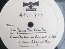 Cora MADOU Vincent SCOTTO 78 tours Test-Pressing Monoface La Java de Loulou EX