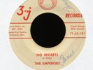 THE EMPERORS No Regrets Nursery Rhyme on 3J R&B Doo Wop 45 Hear