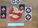 RARE ORIGINAL 1984 GHOSTBUSTERS RAY PARKER JR PICTURE VINYL WITH STICKERS