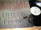 SOCIAL DISTORTION / Prison Bound (1988) RESTLESS RECORDS LABEL LP + INSERT