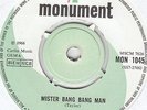 LITTLE HANK - MISTER BANG BANG MAN, UK, Monument, MON 1045,  '70