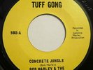 1972 Reggae NICE orig BOB MARLEY & THE WAILERS Concrete Jungle 45 Tuff Gong 5003