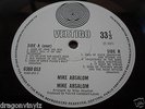 MIKE ABSALON - MIKE ABSALON LP UK VERTIGO SWIRL  POSTER COVER  FOLK PROG