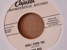 Rockabilly 45-Jerry Reed-When I Found You / Mister Whiz-Capitol-PROMO-NICE