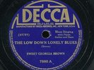 14pc78 -Blues-Decca 7880-Sweet Georgia Brown