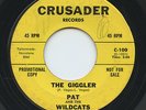 HEAR- Rare R&B / Tittyshaker 45- Pat & Wildcats- The Giggler- Crusder #100-Promo
