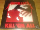 Metallica Kill em all Silver labels Megaforce Slayer Venom Celtic Frost Thrash