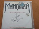 Manowar - Blow your speakers LP / Fighting the World/ Signed & with Poster Rare