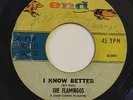 THE FLAMINGOS-I KNOW BETTER /FLAME OF LOVE-SWEET NORTHERN 45 on END
