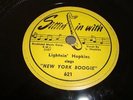 BLUES- LIGHTNIN' HOPKINS- SITTIN' IN WITH 78 RPM- NEW YORK BOOGIE