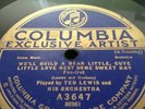 TED LEWIS & ORCH 78rpm We'll Build A Dear Little Cute Little.. COLUMBIA A3647 M