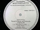 DGG M- red s/t WL PROMO - BRAHMS Cello Sonatas LUDWIG HOELSCHER / DEMUS 138 012