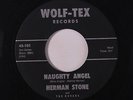 HERMAN STONE: Naughty Angel / Dear Little Sweetheart 45 rare Country