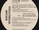 CAROL DOUGLAS ALBUM SAMPLER (DOCTORS ORDERS)  **UNPLAYED MINT CONDITION ORIG****