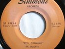 * MERV MURPHY It's Growing RARE 70's CROSSOVER NORTHERN SOUL Simmons 45 Hear