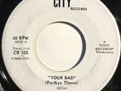 * SKIP ELLIS Your Bad/Ice Cube Girl SUPER RARE GARAGE PUNK FUZZ G45 City 45 HEAR