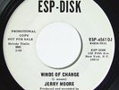JERRY MOORE Winds Of Change 45 on ESP-Disk Rare 60s Folk
