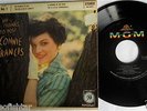 CONNIE FRANCIS My Thanks To You RARE 1959 STEREO MGM EP 45 & PICTURE SLEEVE NM
