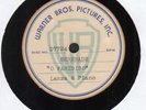 RARE IMPORTANT FIND  MARIO LANZA  WARNER BROS ACETATES  