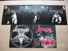 VENOM MINT WARHEAD X 3 BLOODLUST IN LEAGUE WITH SATAN SLEEVES ONLY BLACK METAL