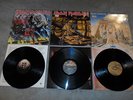 3 Iron Maiden Album LP Vinyl Record Piece of Mind Number of the Beast Powerslave