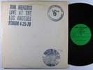 JIMI HENDRIX Live At The Los Angeles Forum 4-25-70 2xLP on Rubber Dubber