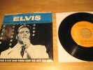ELVIS PRESLEY HOW GREAT THOUR ART/HIS HAND IN MINE P/S AND RECORD ORANGE LABEL.