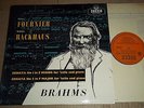 Pierre Fournier/Wilhelm Backhaus BRAHMS Sonatas Decca LXT 5077 Orange/Gold label