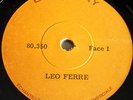 LEO FERRE Leo Ferré 1967 LP TEST PRESSING 13 Titres inclus A une chanteuse morte