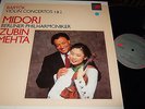 MIDORI/MEHTA : BARTOK VIOLIN CONCERTOS 1&2 LP 1990 HIGH DEFINITION SONY NL