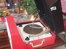 Vtg GE Tube Record Player Hi-Fi Portable 50s 60s Mid Century Modern Christmas LP
