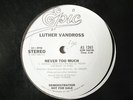 Luther Vandross Never Too Much Promo 12