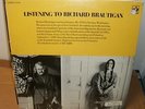 LISTENING TO RICHARD BRAUTIGAN BEATNIK / HIPPIE  SEALED HARVEST ST 424 LP B