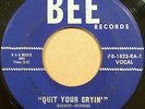 Mod R&B Dancer 45 CHARLES (CHUCK) COLBERT Quit Your Cryin' on BEE #1823   HEAR