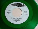 SUPERBS IT HURTS SO MUCH RARE PROMO RARE GREEN WAX I WAS BORN   NORTHERN SOUL 45