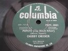 CHUBBY CHECKER - POPEYE - LIMBO ROCK 78 RPM RECORD 1963 COLUMBIA POPC.2081