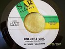 60s NORTHERN SOUL--PATIENCE VALENTINE--UNLUCKY GIRL / ERNESTINE--SAR 142