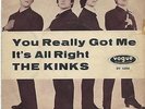 THE KINKS ‘YOU REALLY GOT ME’ GERMAN PS 45 RPM VINYL