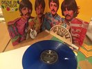 The Beatles Sgt Pepper BLUE Coloured VINYL French Disque En Couleur DC 1 NM
