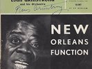 45TEP ORIGINAL dédicacé LOUIS ARMSTRONG new orleans function & the sunny side