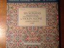 Joseph Szigeti Six Sonatas And Partitas For Violin Alone Bach Guild Vanguard