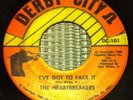 The Heartbreakers I've Got To Face It Derby City 101 RARE Northern Soul 45 Ep