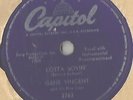 Rockabilly 78 Rpm Record Gene Vincent Lotta Lovin' / Wear My Ring